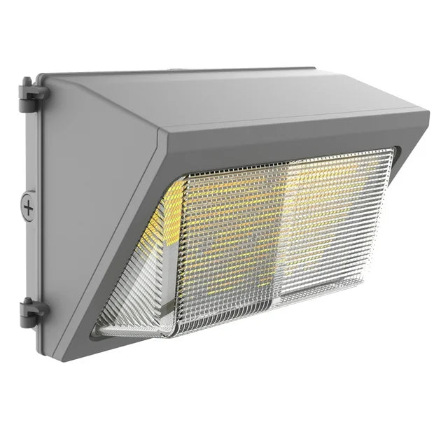 120W LED Wall Pack with Dust-to-Dawn Photocell. 5000 K 16800 Lumen, 150LM/W, [650-900W HPS/HID Equiv.] 100-277V, UL/DLC, Waterproof, Commercial Garage Awning Security Area Light